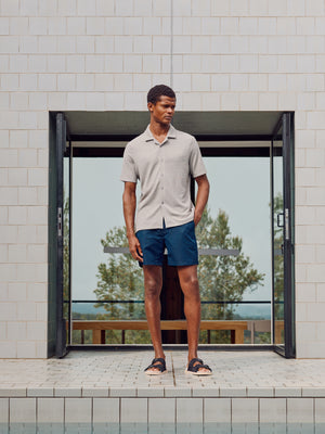 Tailored Side Adjuster Swim Short in Navy