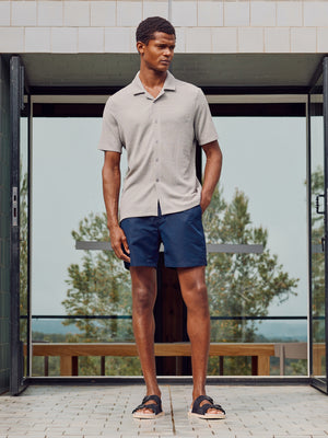 Tailored Side Adjuster Swim Short in Navy