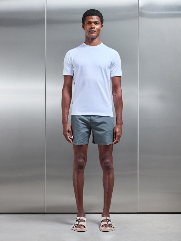 Tailored Side Adjuster Swim Short in Olive