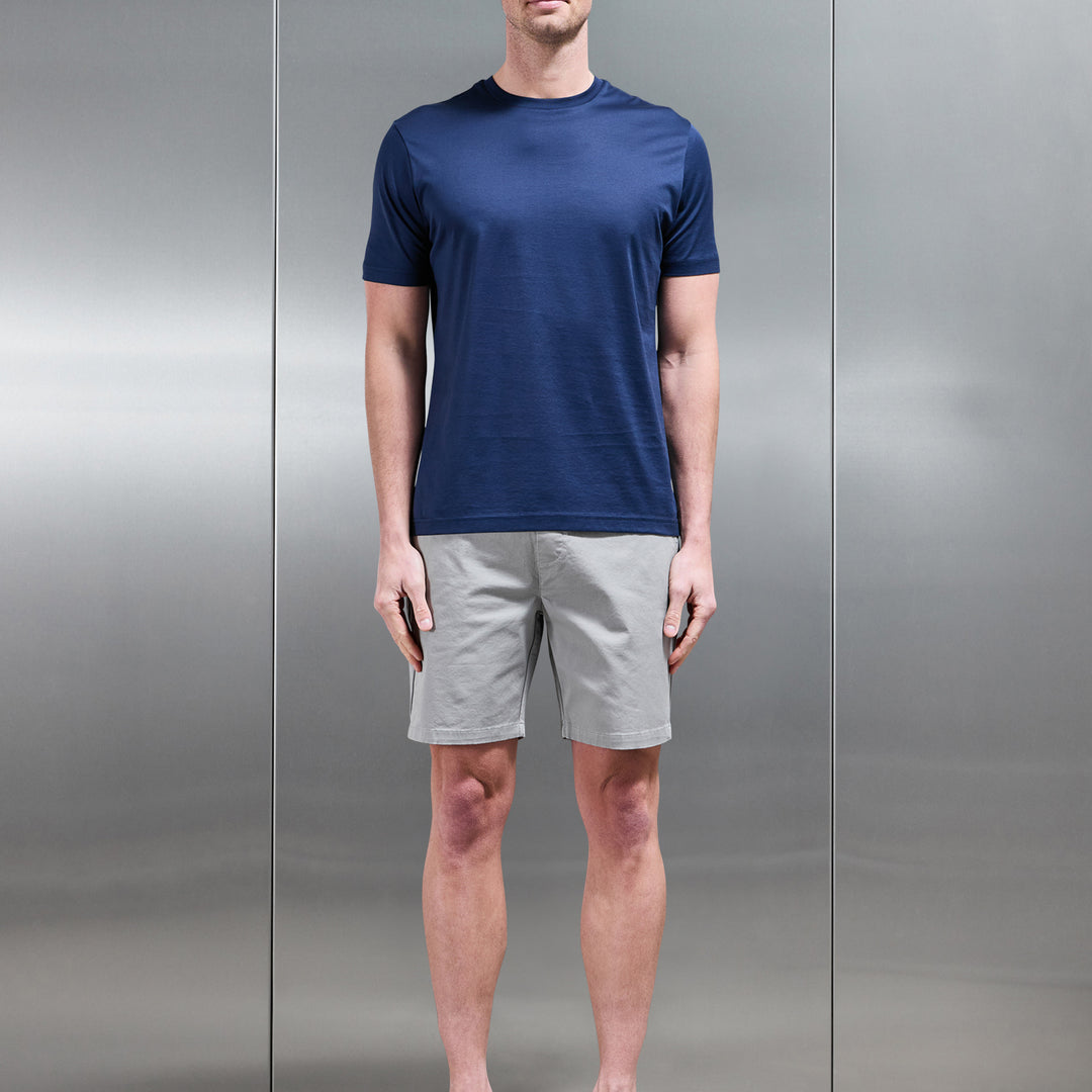 Tailored Chino Drawstring Short in Stone