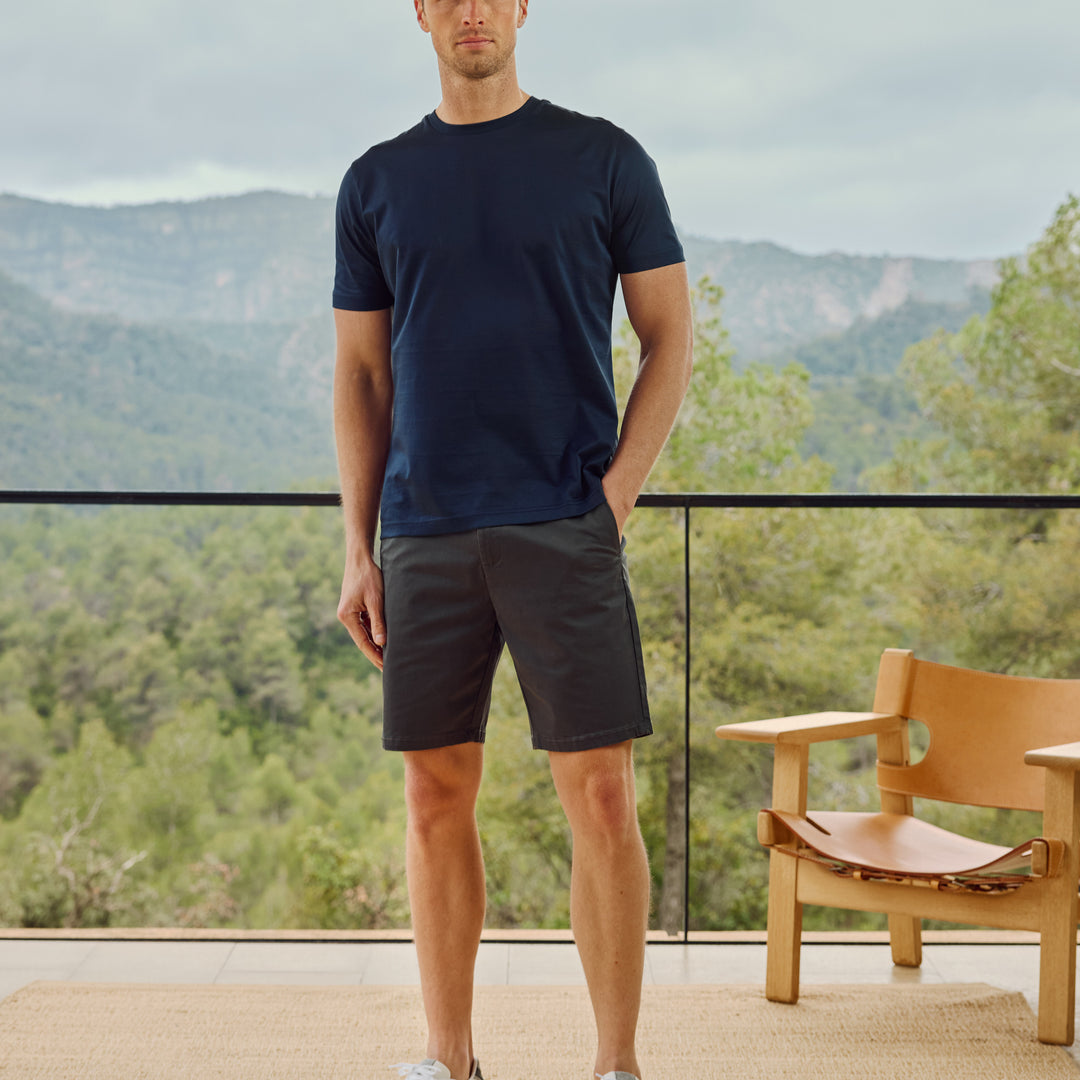Tailored Chino Short in Grey