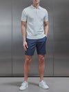 Tailored Chino Short in Air Force Blue