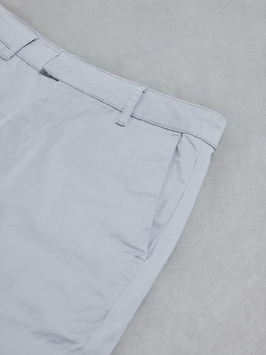 Tailored Chino Short in Mid Grey