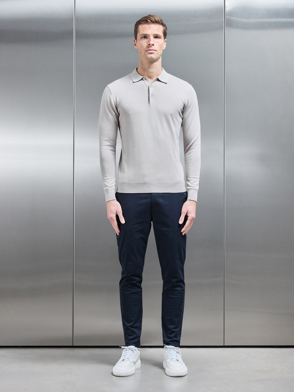 Tailored Chino Trouser in Navy
