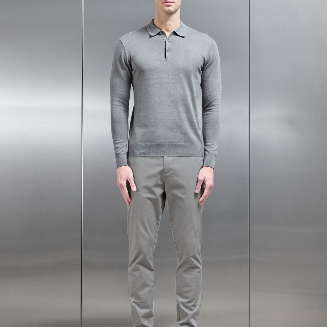 Tailored Chino Trouser in Stone