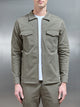 Tailored Cotton Cargo Jacket in Olive