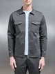 Tailored Cotton Cargo Jacket in Grey