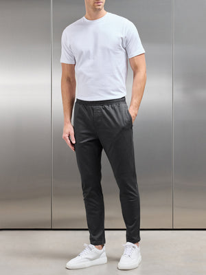 Tailored Drawstring Chino Trouser in Grey