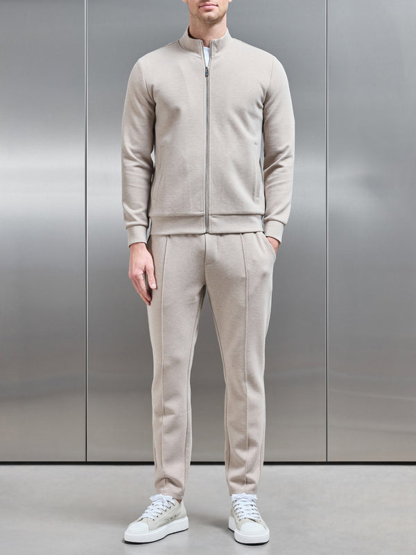 Tailored Knitted Jogger in Stone