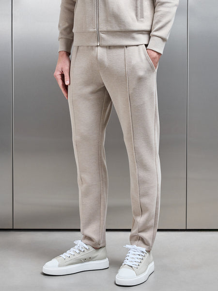 Tailored Knitted Jogger in Stone