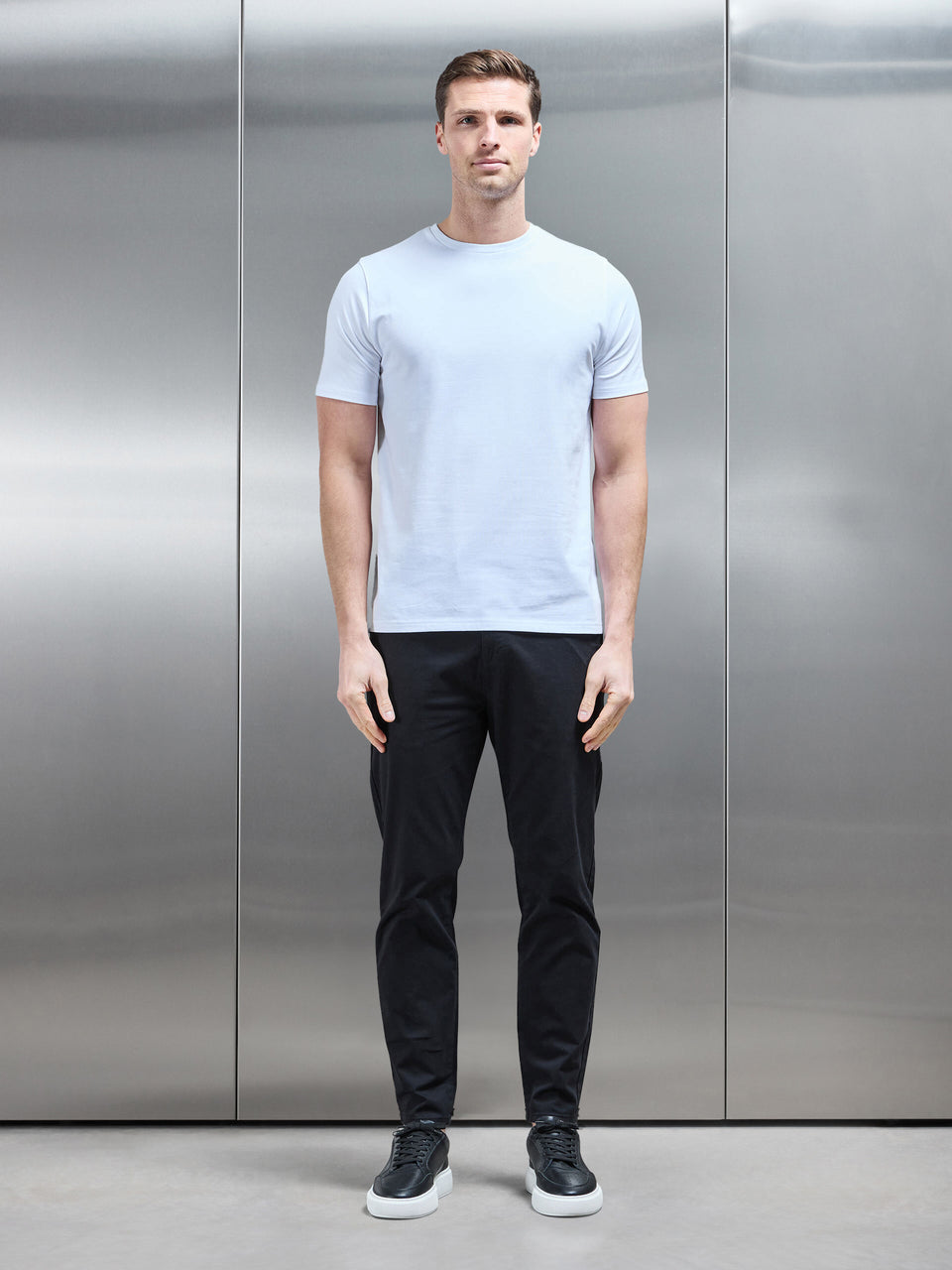 Essential Tailored Chino Trouser in Black