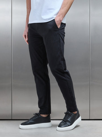 Essential Tailored Chino Trouser in Black