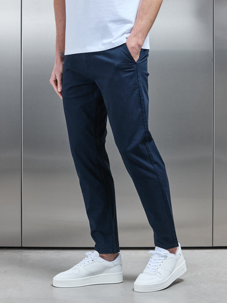 Essential Tailored Chino Trouser in Navy