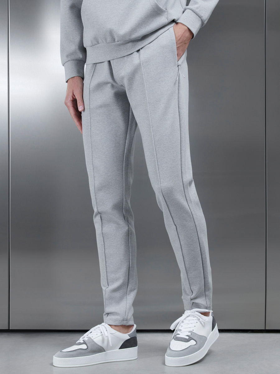 Technical Jersey Jogger in Marl Grey