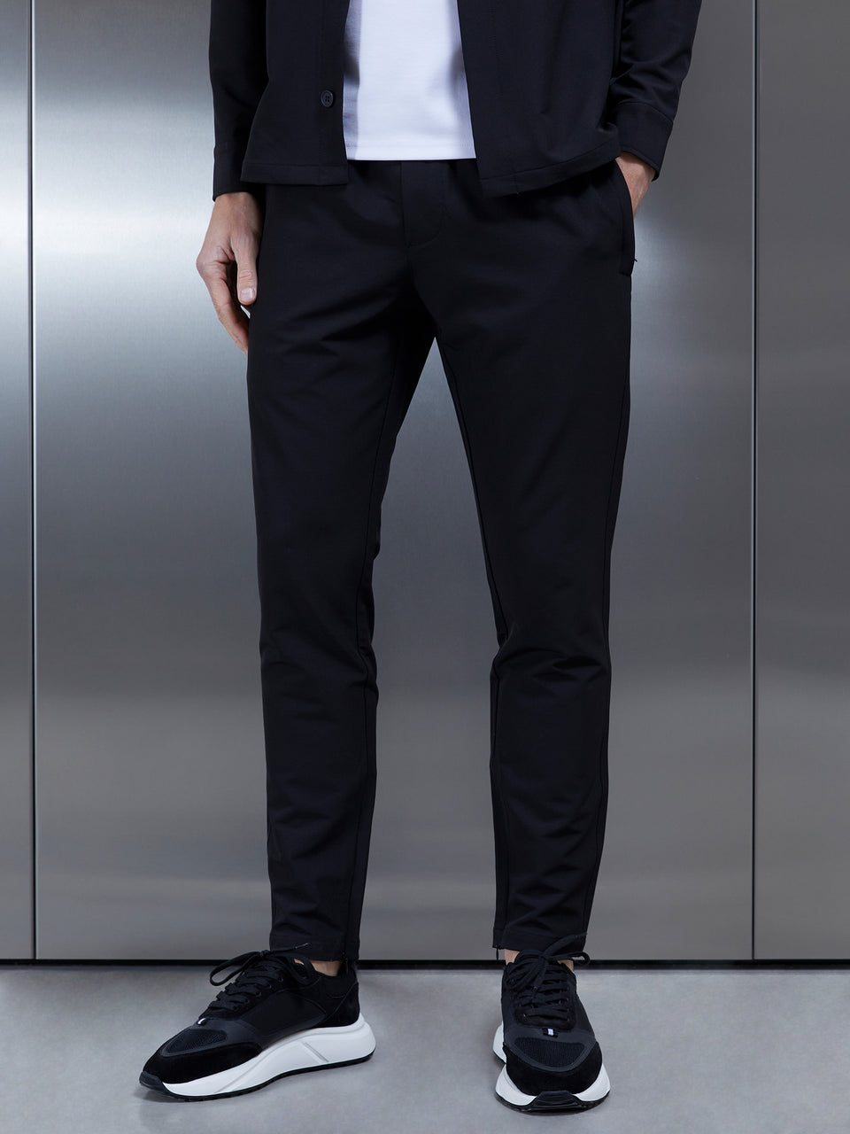 Technical Mid Weight Utility Trouser in Black