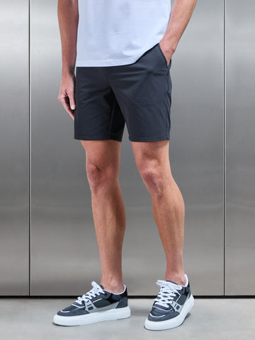 Technical Stretch Chino Short in Grey