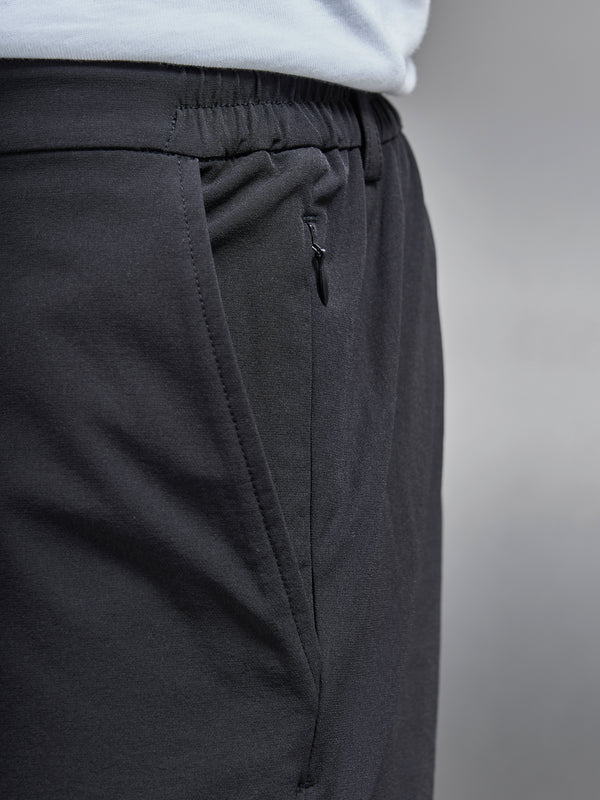 Technical Stretch Chino Trouser in Black