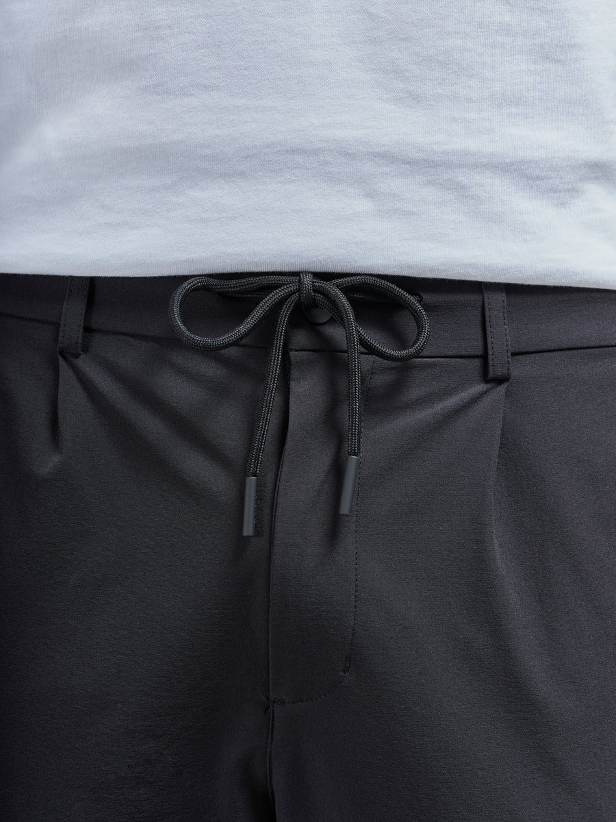 Technical Stretch Chino Trouser in Black