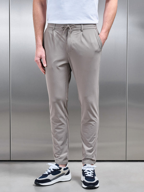 Technical Stretch Chino Trouser in Taupe