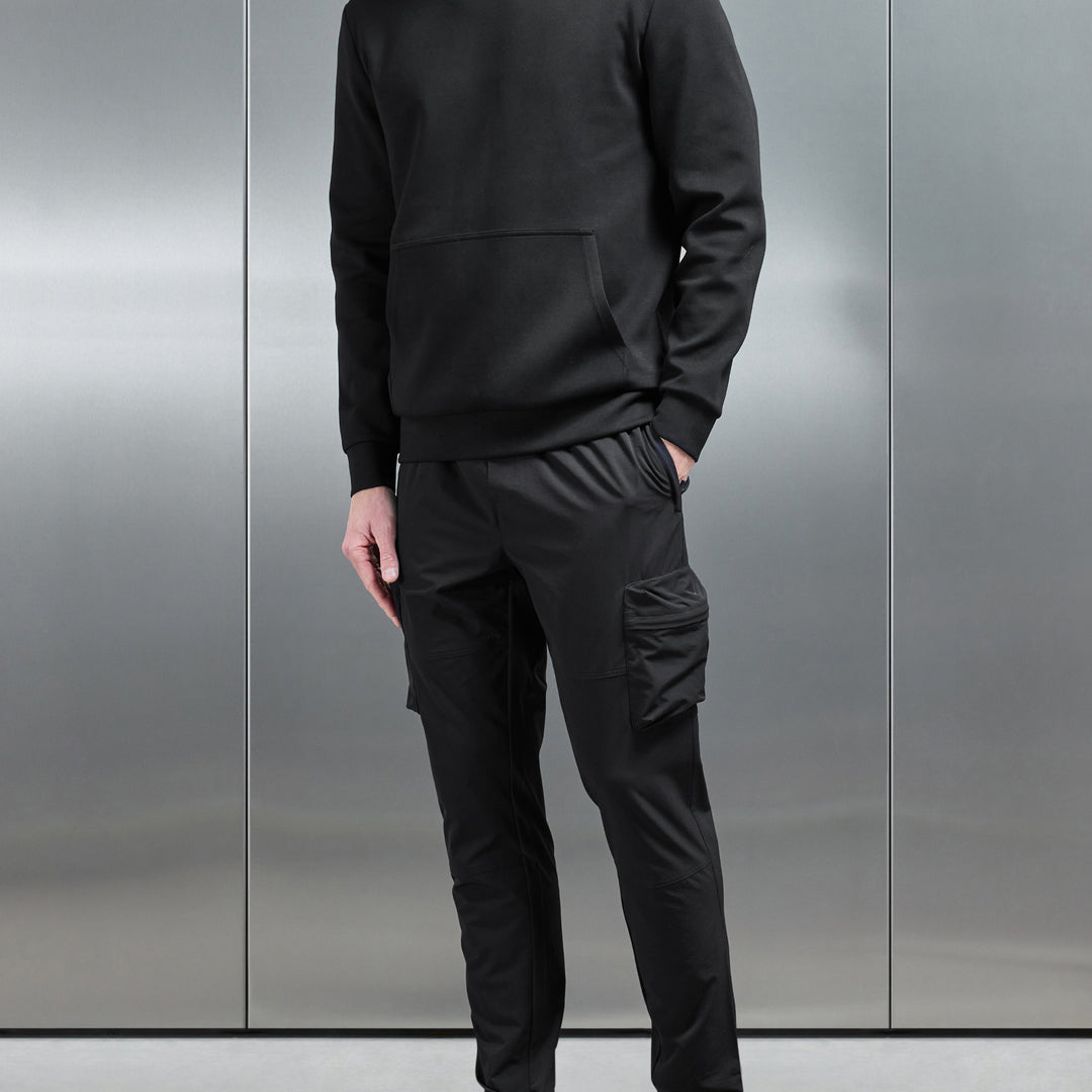 Technical 3D Cargo Pant in Black