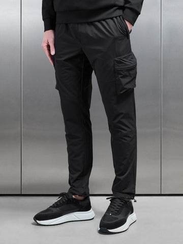 Technical 3D Cargo Pant in Black