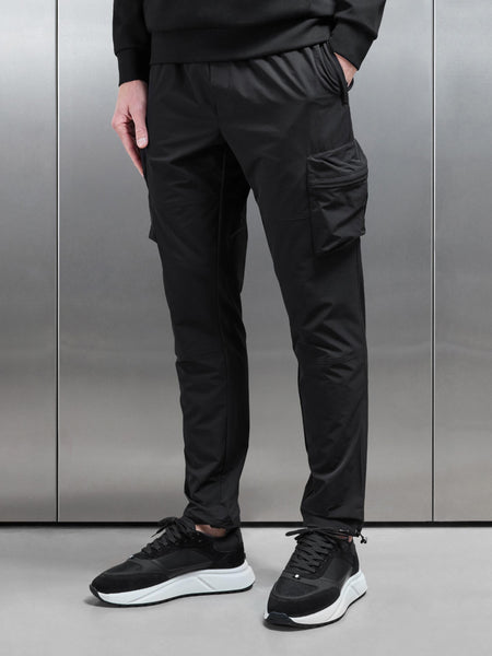 Technical 3D Cargo Pant in Black