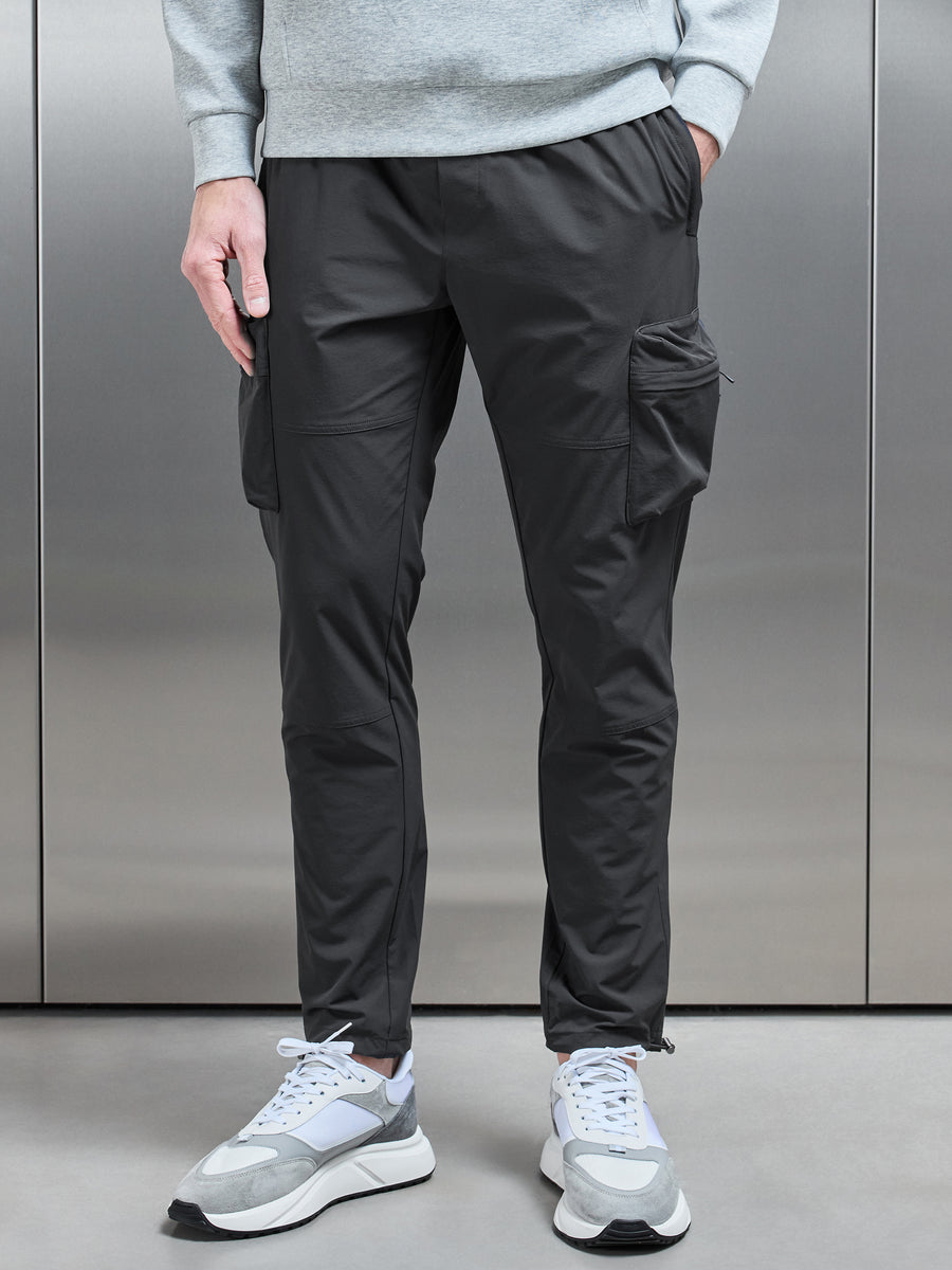 Technical 3D Cargo Pant in Slate Grey