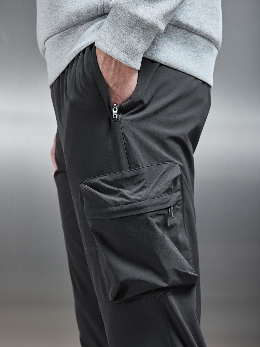 Technical 3D Cargo Pant in Slate Grey