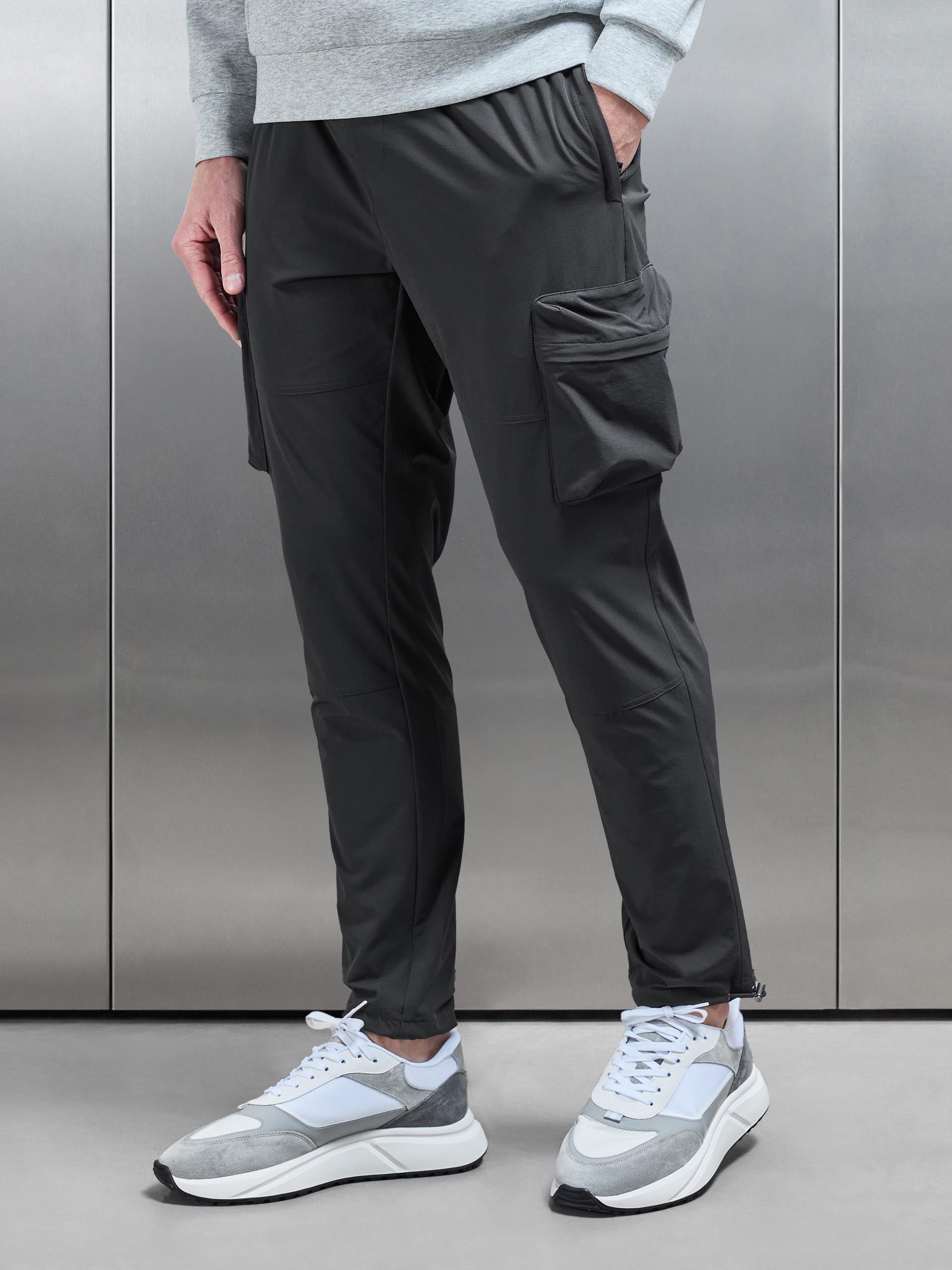 Technical 3D Cargo Pant in Slate Grey