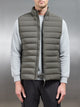 Technical Down Gilet in Olive