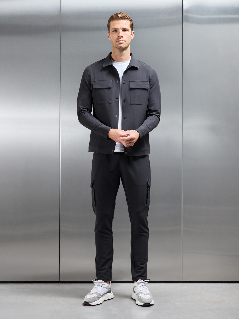 Technical Mid Weight Utility Cargo Pant in Grey