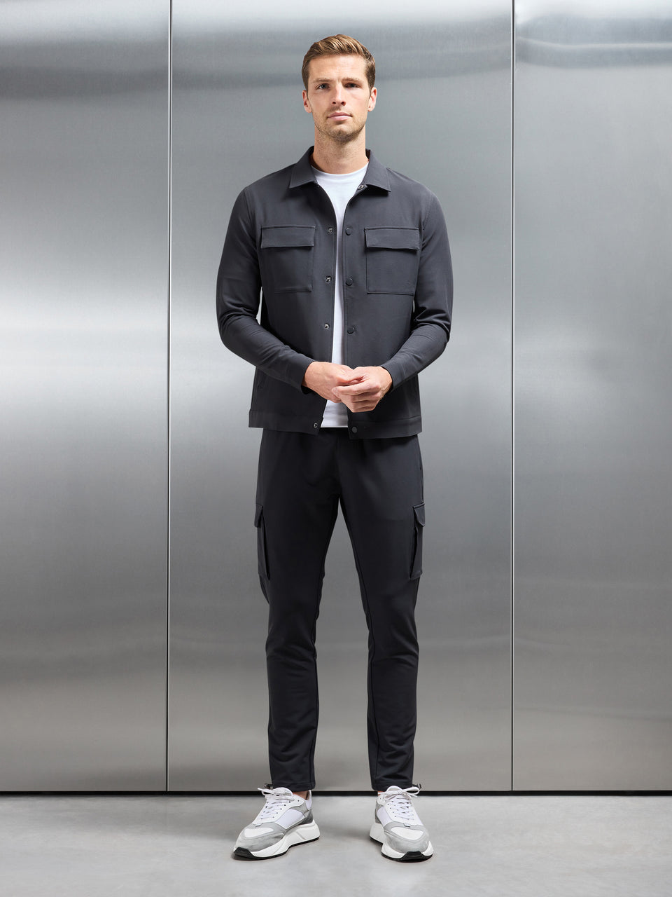 Technical Mid Weight Utility Cargo Pant in Grey