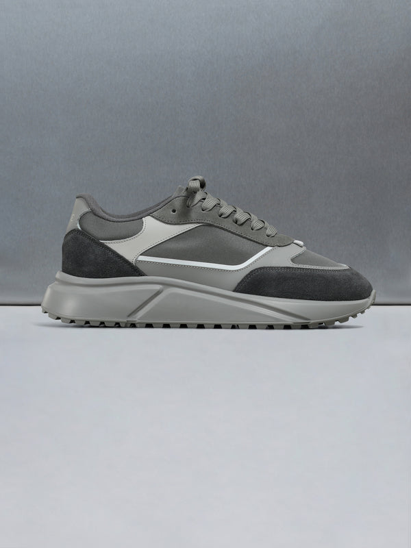 Technical Runner in Triple Tonal Grey