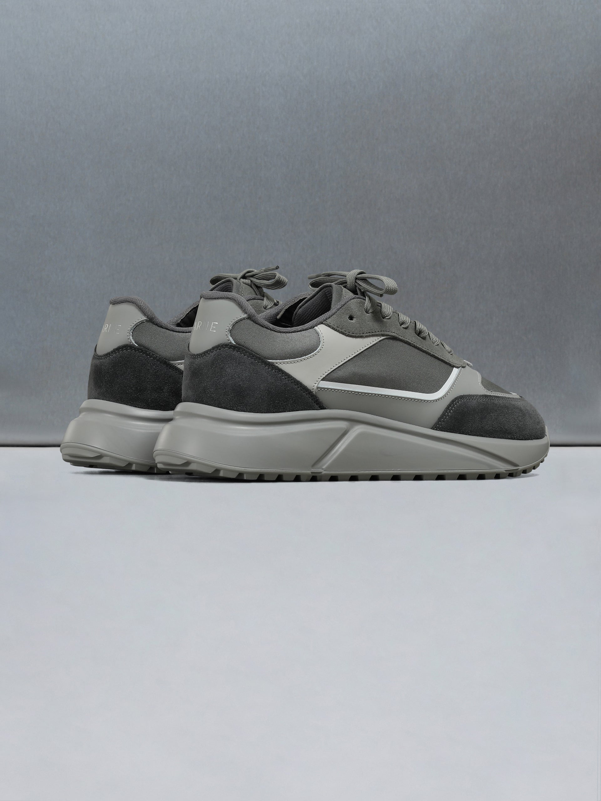 Technical Runner in Triple Tonal Grey