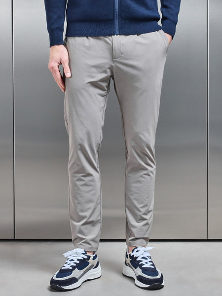 Technical Stretch Chino Trouser in Taupe