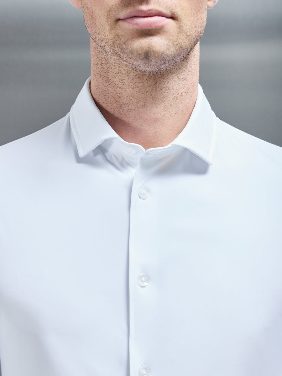 Technical Stretch Travel Shirt in White