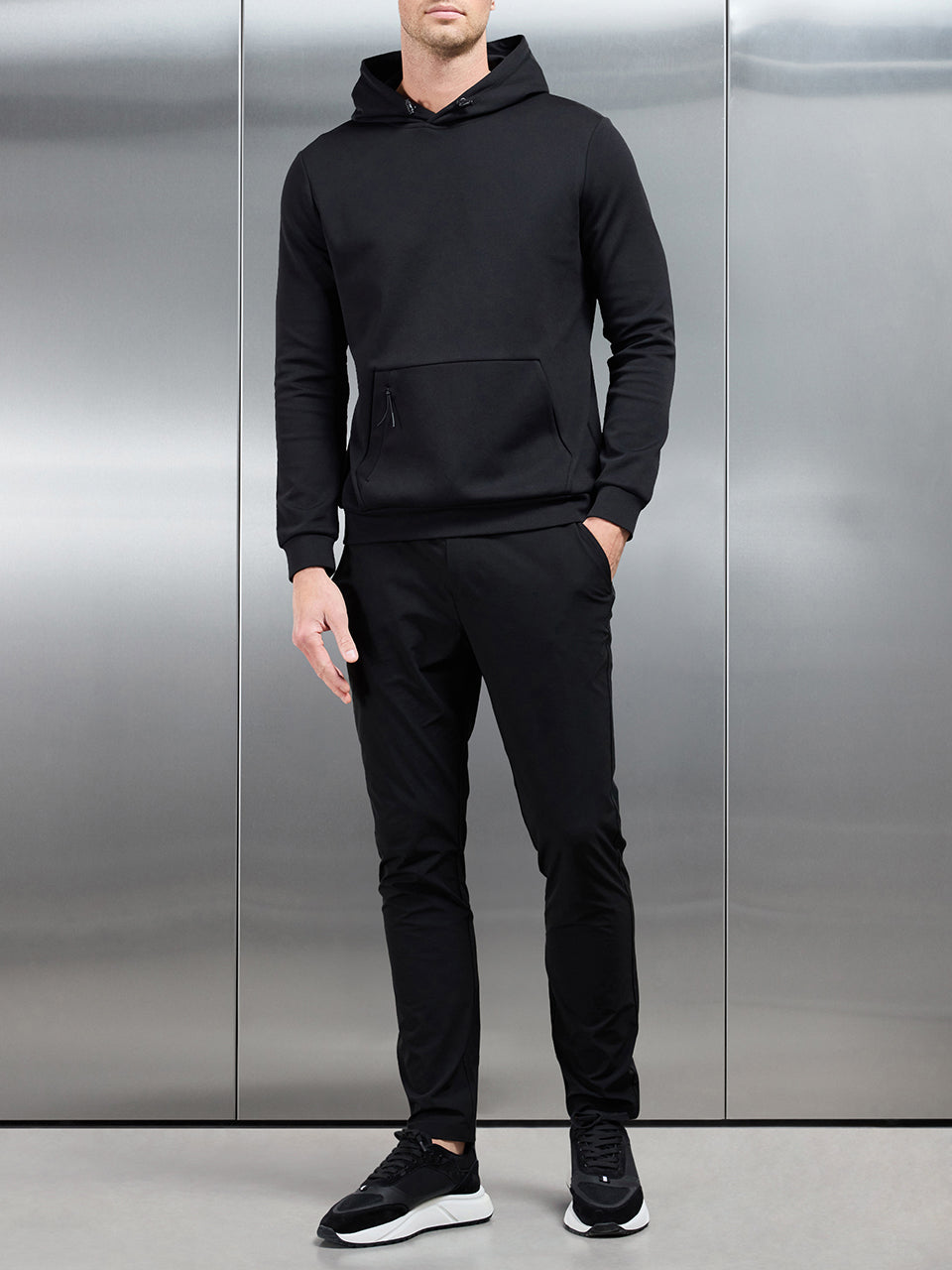 Technical Tailored Trouser in Black
