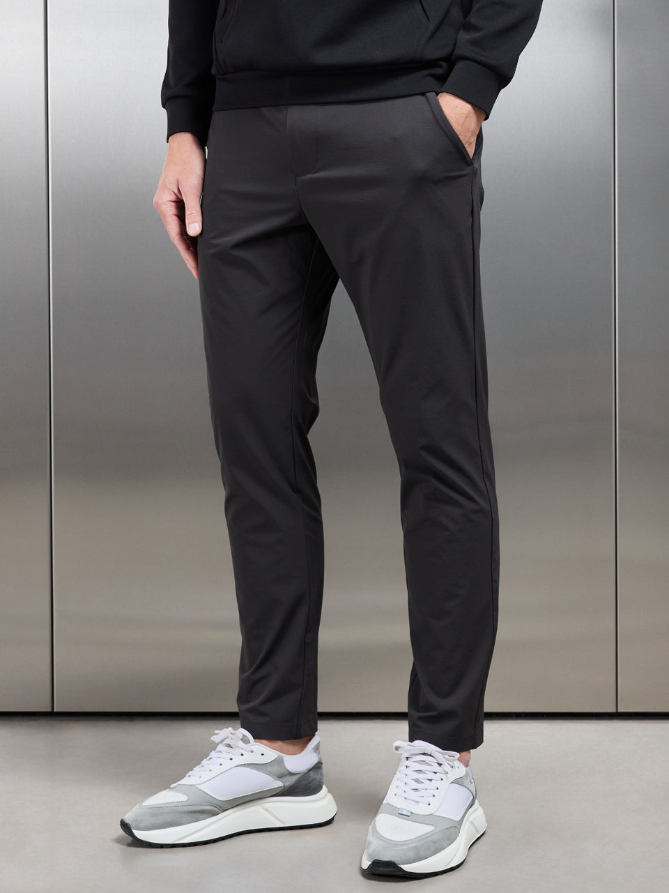 Technical Tailored Trouser in Grey