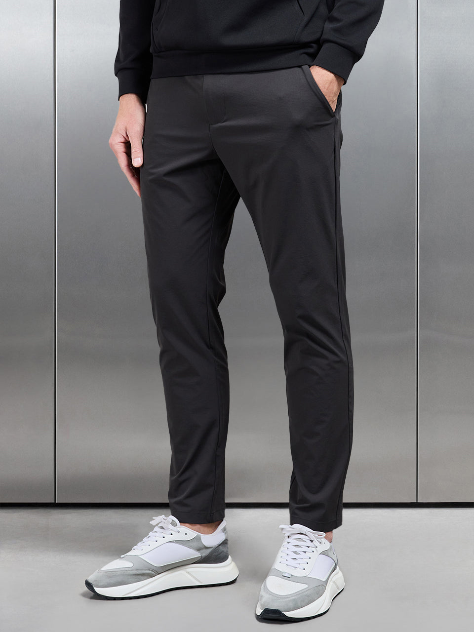 Technical Tailored Trouser in Grey
