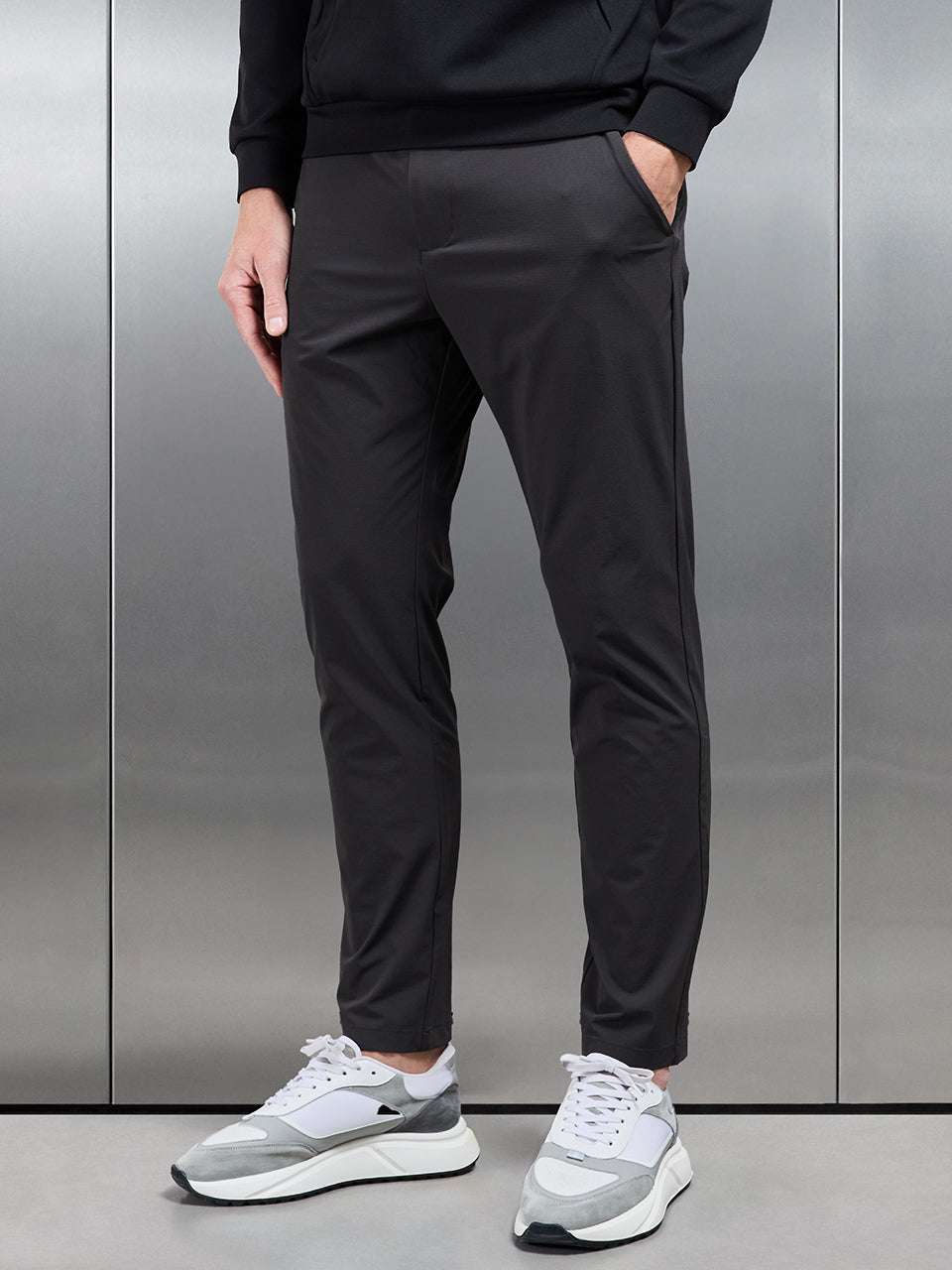 Technical Tailored Trouser in Grey