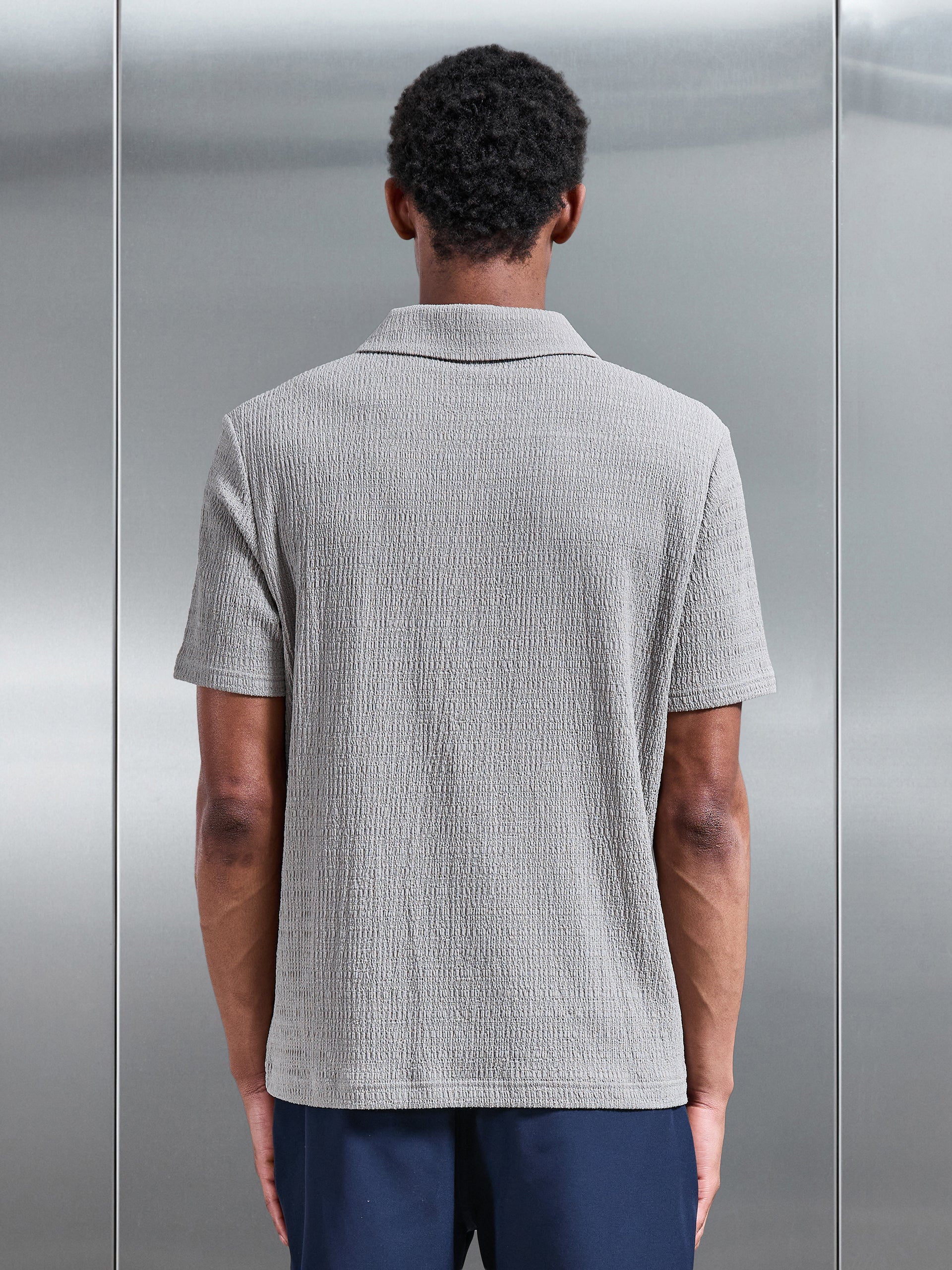 To The Beach Revere Collar Shirt in Stone