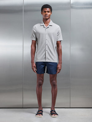 To The Beach Revere Collar Shirt in Stone