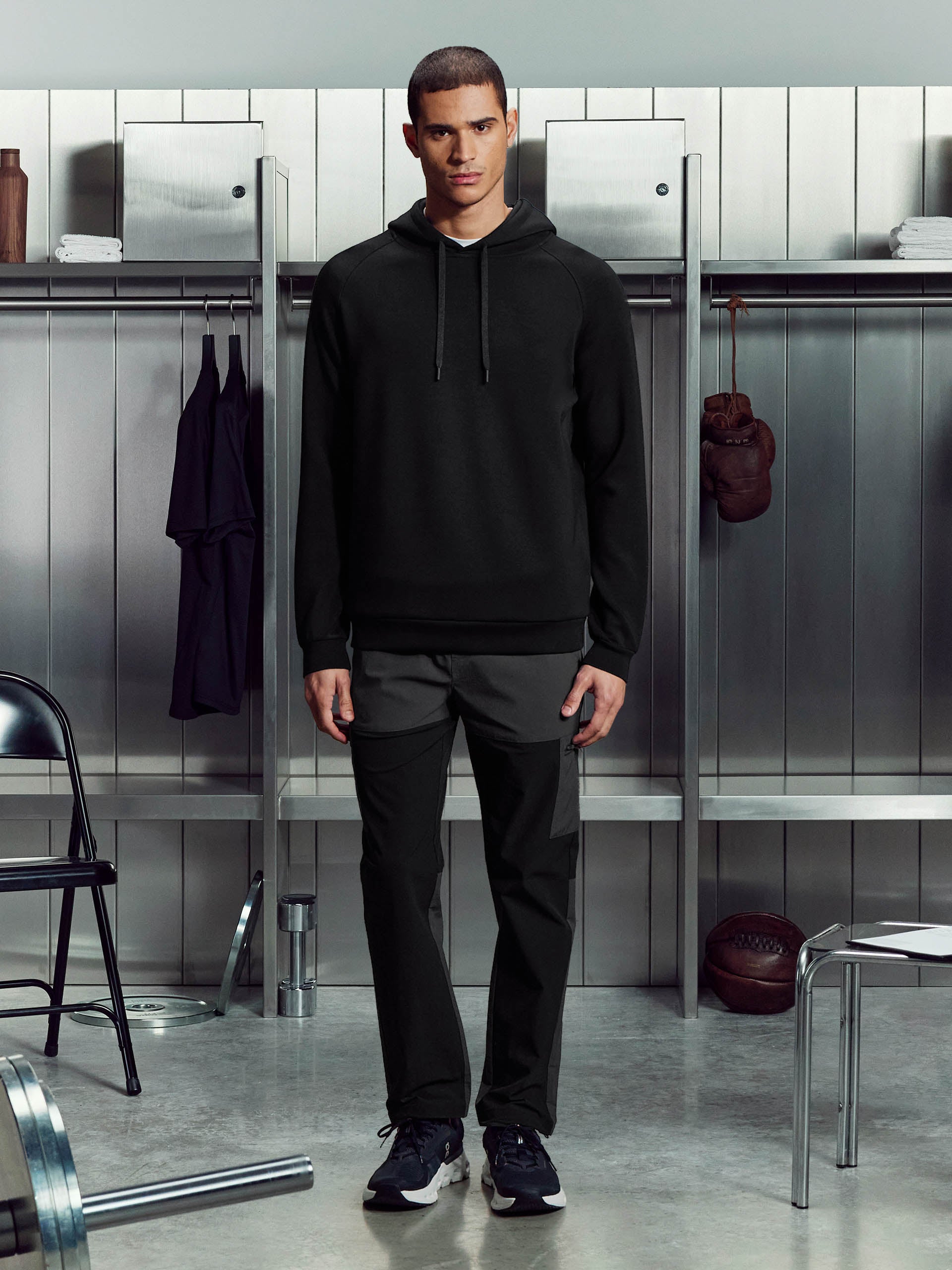 Trail Colour Block Cargo Pant in Black