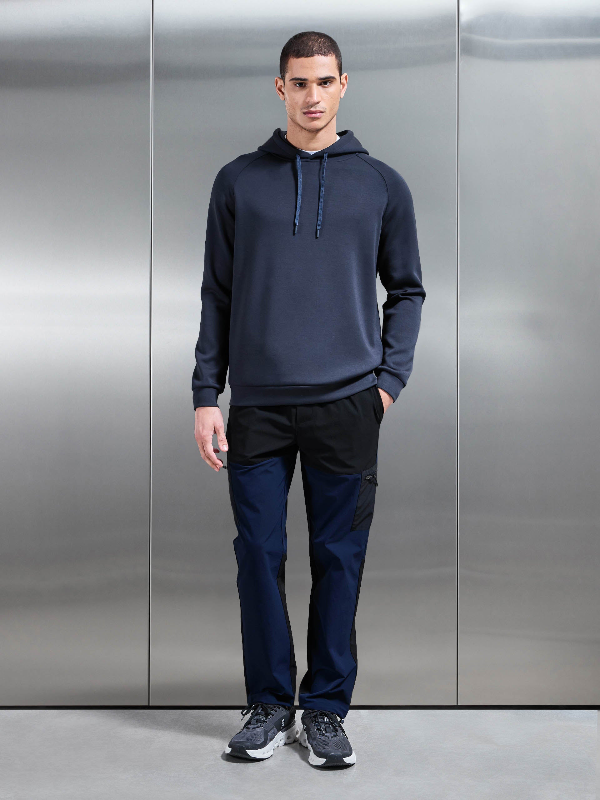 Trail Colour Block Cargo Pant in Navy