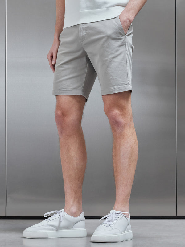 Tailored Chino Short in Stone