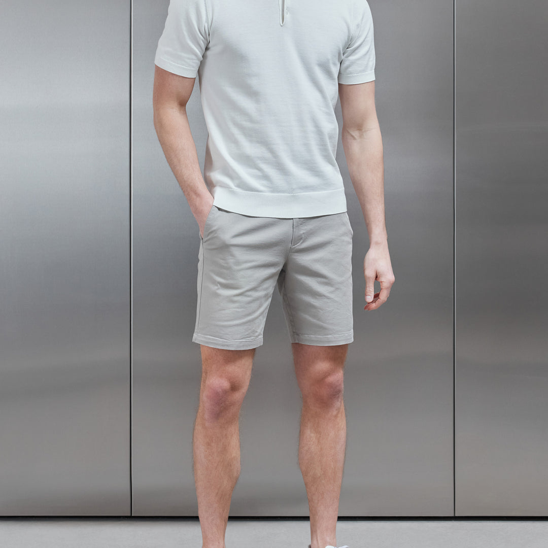 Tailored Chino Short in Stone