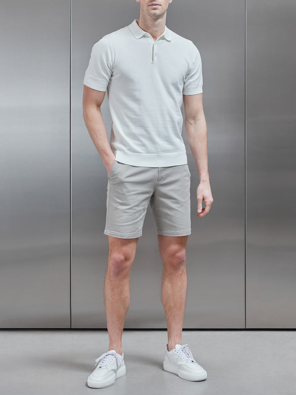 Tailored Chino Short in Stone