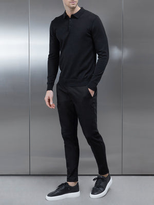 Tailored Chino Trouser in Black