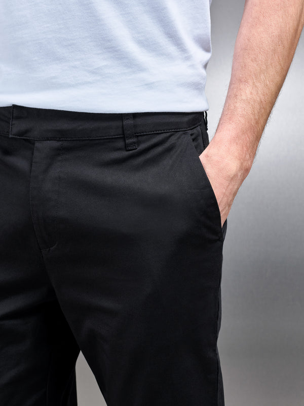 Slim Fit Chino Trouser in Black