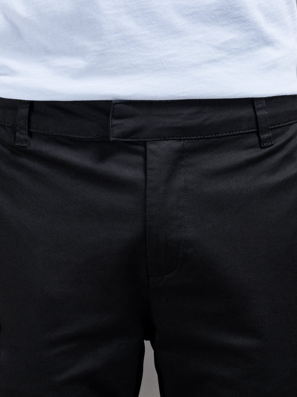 Slim Fit Chino Trouser in Black